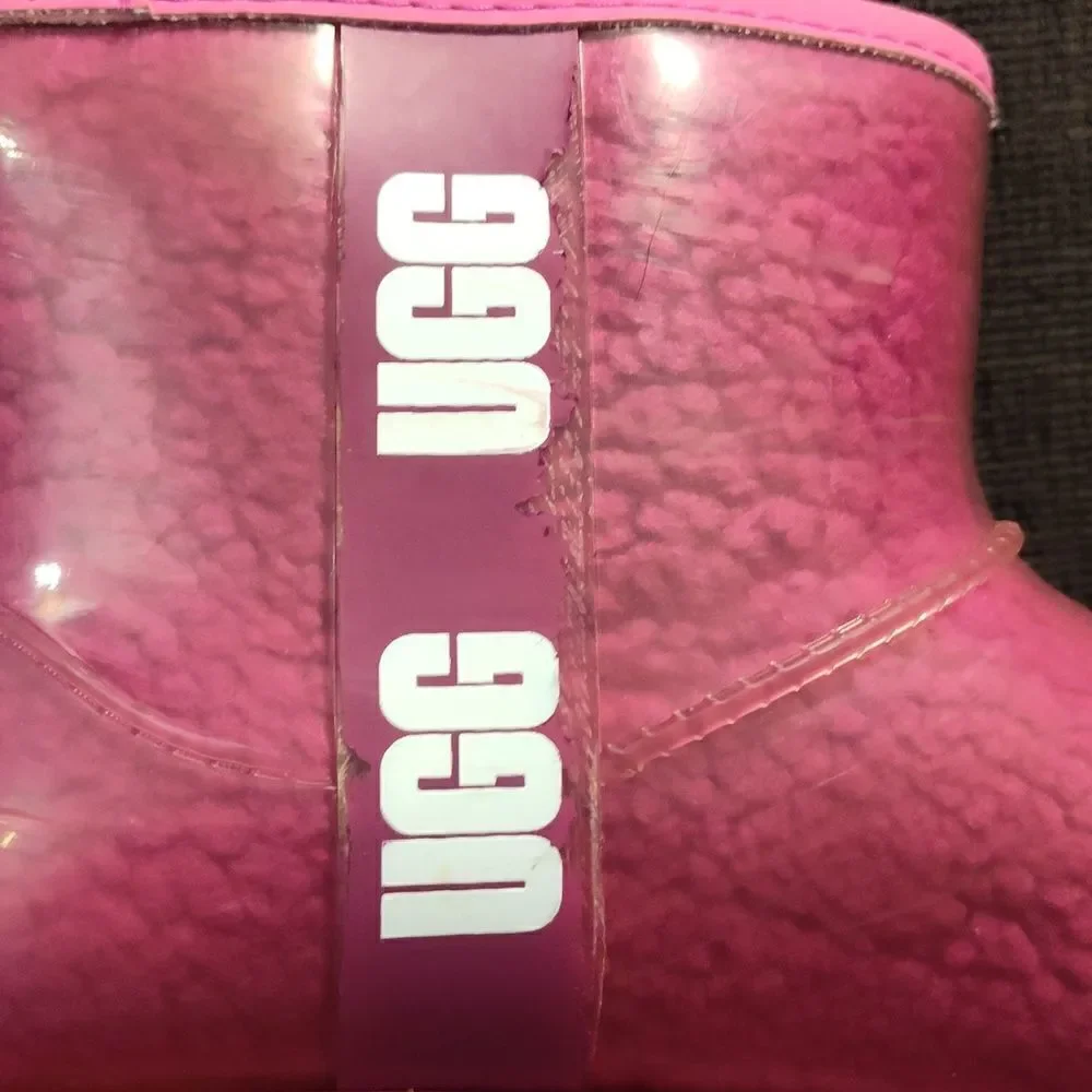 Ugg pink furry boots